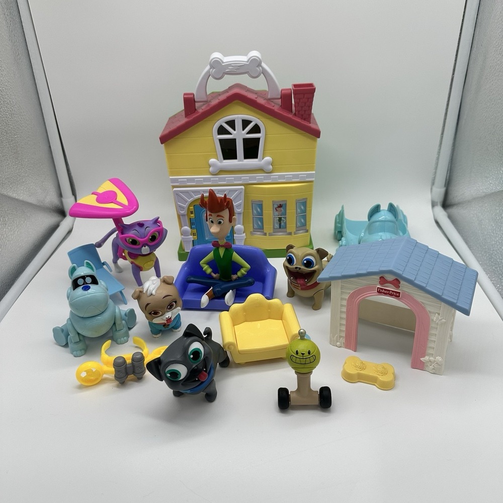 Disney Junior Puppy dog Pals Puppy  Figures Set Toy Lot